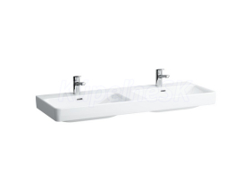 Laufen PRO S Dvojumývadlo 130cm, s 3 otvormi pre batériu, biela LCC H8149684001081