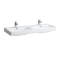 Laufen PRO S Dvojumývadlo 120x46,5x17,5 cm, s 3 otvormi pre batériu, biela LCC H8149664001