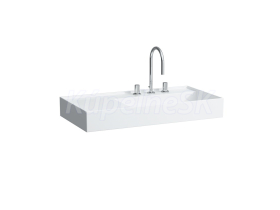Laufen Kartell BY LAUFEN Umývadlo do nábytku 90x46cm,bez prepadu,bez otv.pre batériu,biela
