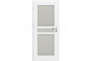 ERKADO SET Rámové dvere FORZÍTIA 1 presklené, fólia Premium Biela+zárubeň+kľučka
