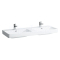 Laufen PRO S Dvojumývadlo 130x46,5x9,5 cm, bez otvoru pre batériu, biela LCC