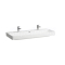 Laufen PRO S Umývadlo do nábytku 120x46,5x9,5 cm, 2 otvory pre 2 batérie, biela LCC