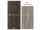 PORTA Doors SET Rámové dvere VERTE PREMIUM B.0 Plné, 3Dfólia Dub Sibírsky+zárubeň
