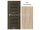 PORTA Doors SET Rámové dvere VERTE PREMIUM D.0 Plné, 3Dfólia Dub Klasický+zárubeň