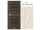 PORTA Doors SET Rámové dvere VERTE PREMIUM D.0 Plné, 3Dfólia Dub Škandinávsky+zárubeň