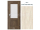 PORTA Doors SET Rámové dvere VERTE PREMIUM C.1 skloMat, 3Dfólia Dub Škandinávsky+zárubeň