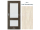 PORTA Doors SET Rámové dvere VERTE PREMIUM C.2 skloMat, 3Dfólia Dub Škandinávsky+zárubeň