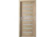 PORTA Doors SET Rámové dvere VERTE PREMIUM D.8 skloMat, 3Dfólia Dub Klasický+zárubeň