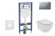 Geberit SET Duofix 111.300.00.6 +WCzávesné Id.Standard TESI Rimless+sedSC +Sigma01ChrMat