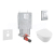 Grohe SET Kombifix 38643001 +WCzávesné V&B OMNIA DirectFlush C+sedSC +ScateCosmo Chróm