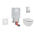 Grohe SET Kombifix 38643001 +WCzávesné Ideal Stand.TESI +sedátko +ScateCosmo Chróm