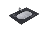 Ideal Standard E505001 CONNECT Umývadlo pod Dosku Zápustné Oválne, 62x41 cm, prepad, Biela