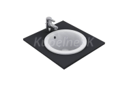 Ideal Standard E505101 CONNECT Umývadlo Zápustné Okrúhle 38cm,Bez otvoru pre batériu