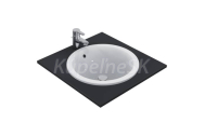 Ideal Standard E505301 CONNECT Umývadlo Zápustné Okrúhle priemer 48 cm, prepad, Biela
