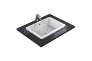 Ideal Standard K078001 STRADA Umývadlo Zápustné 60x44 cm,prepad,bez otv. pre bat, Biela