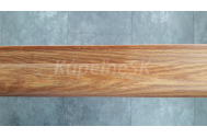 DOELLKEN soklová lišta 50mm plastová dľžka 2,5m rozoberateľná W475 Orech Pravdivy DK-SLK50