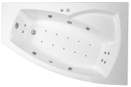 Arttec ARTTEC THALEILA LUXUS 160 x 105 pravá rohová hydromasážna akrylátová vaňa Biela