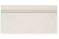 Rako KAAMOS DCPSE585 dlažba-schodovka matná 29,8x59,8cm,slon.kosť, rektif,mrazuvzd,1.tr.