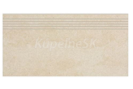Rako KAAMOS DCPSE586 dlažba-schodovka matná 29,8x59,8cm,béžová, rektif,mrazuvzd,1.tr.