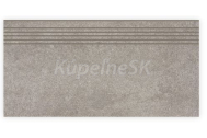 Rako KAAMOS DCPSE589 dlažba-schodovka matná 29,8x59,8cm,béžovo-šedá, rektif,mrazuvzd,1.tr.