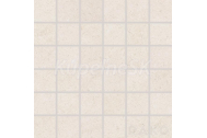 Rako KAAMOS DDM06585 dlažba-mozaika matná 30x30cm,Kocka 4,8x4,8,slon.kosť, rekt,mraz,1.tr.