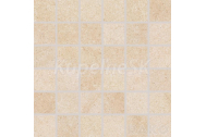 Rako KAAMOS DDM06586 dlažba-mozaika matná 30x30cm,Kocka 4,8x4,8,béžová, rekt,mraz,1.tr.