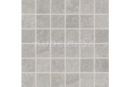 Rako KAAMOS DDM06587 dlažba-mozaika matná 30x30cm,Kocka 4,8x4,8,šedá, rekt,mraz,1.tr.