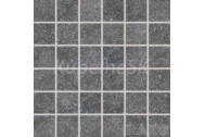 Rako KAAMOS DDM06588 dlažba-mozaika matná 30x30cm,Kocka 4,8x4,8,čierna, rekt,mraz,1.tr.