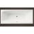 Santech Bevel 180x80 obdĺžniková vaňa, výpusť 80 cm