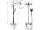 Hansgrohe 27288000 Raindance E Showerpipe 360, 1jet so sprchou Tablet Select 300,chróm