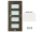 PORTA Doors SET Rámové dvere VERTE PREMIUM A.4 skloMat, 3Dfólia Wenge White+zárubeň