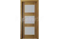 PORTA Doors SET Rámové dvere VERTE PREMIUM B.3 skloMat, 3Dfólia Agát Medový+zárubeň