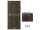 PORTA Doors SET Rámové dvere VERTE PREMIUM C.0 Plné, 3Dfólia Dub Šarlátový+zárubeň