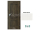 PORTA Doors SET Rámové dvere VERTE PREMIUM C.0 Plné, 3Dfólia Wenge White+zárubeň