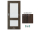 PORTA Doors SET Rámové dvere VERTE PREMIUM C.2 skloMat, 3Dfólia Dub Šarlátový+zárubeň