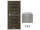 PORTA Doors SET Rámové dvere VERTE PREMIUM D.0 Plné, 3Dfólia Agát Strieborný+zárubeň