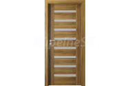 PORTA Doors SET Rámové dvere VERTE PREMIUM D.8 skloMat, 3Dfólia Agát Medový+zárubeň