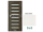 PORTA Doors SET Rámové dvere VERTE PREMIUM D.8 skloMat, 3Dfólia Wenge White+zárubeň
