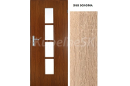 ImperioDoor interiérové rámové dvere LAGO.1-izbové, Sklo, 3DTopDecor Dub Sonoma