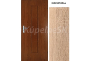 ImperioDoor interiérové rámové dvere LAGO.3-Plné, 3DTopDecor Dub Sonoma