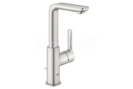 GROHE  23296DC1 LINEARE L 150 Umývadlová batéria stojánková s výpusťou, oceľová