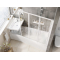 Ravak BeHappy II akryl.asymetr.rohová vaňa 150x75 L snowwhite C981000000 C981000000