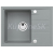 Alveus INTERMEZZO 30 kuchynský granitový drez so sifónom 62x48 - G-81 Beton 1119691