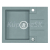 Alveus ROCK 30 kuchynský granitový drez so sifónom 59,5x47,5 - G-81 Beton 1122741