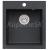 Alveus CARINA 20 kuchynský granitový drez so sifónom 45x50 - G-91 Black