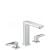 Hansgrohe 74515000 METROPOL Umývadlová 3-otvorová batéria s výpusťou, chróm