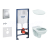 Grohe SET Duofix 38528001+WCzávesné Ideal Stand.QUARZO +sed.termopl +ScateCosmo Chróm