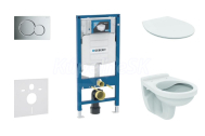Geberit SET Duofix 111.300.00.6 +WCzávesné Id.Standard QUARZO +sedSC +Sigma01 ChrómLesk