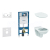 Geberit SET Duofix 111.300.00.5 +WCzávesné Id.Standard QUARZO +sedSC +Sigma20 Biela/Chróm