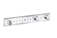 Hansgrohe 15357400 RAINSELECT Podomietková termostat. sprch. bat.pre 4 funkcie,biela/chróm